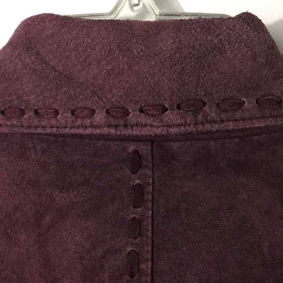 Bernardo purple leather jacket size M EUC - Picture 4 of 7